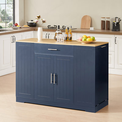 Îlots de cuisine avec tiroirs et poubelles de rangement pour la cuisine et la salle à manger