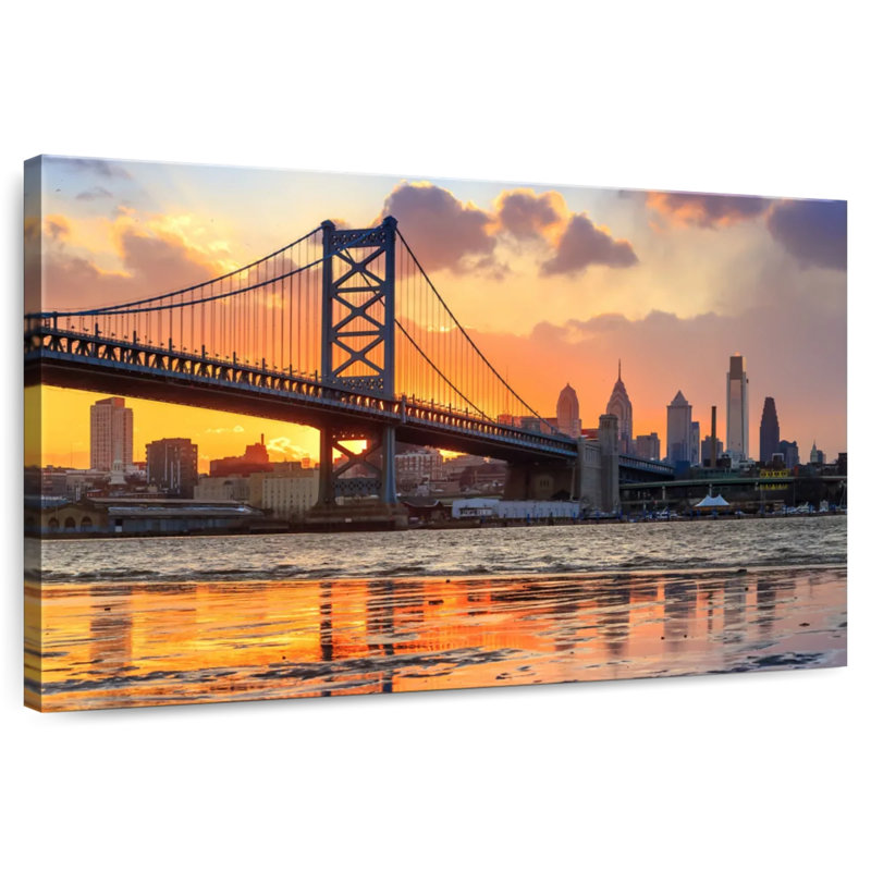 Lilie Philadelphia Bridge, 30" H x 45" W