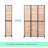 Natural Wooden Folding Privacy Screen
