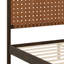 Lit plateforme en cuir tissé à la main de style Mid-Century-133276425-133276428