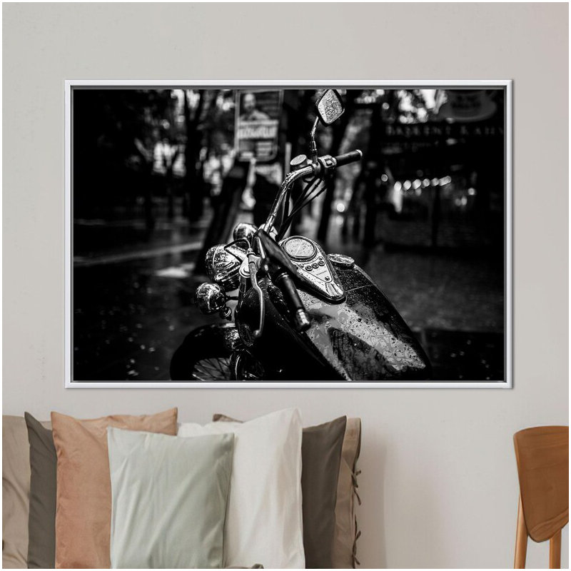 Print on Canvas, 50 cm H x 70 cm W, White Floater Framed