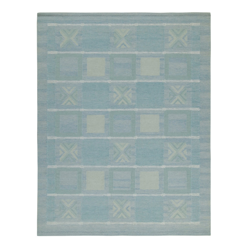 Scandinavian Wool Geometric Area Rug, Rectangle 12' x 15'