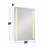 Dharamvir 6 " W X 20 " H Surface Frameless Medicine Cabinet