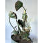Décoration de jardin d'extérieur en métal avec grenouille et lotus