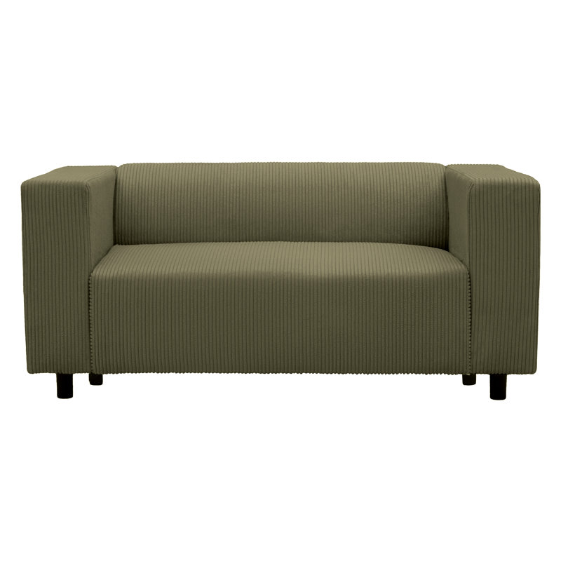 2 Seater Corduroy Sofa, Green
