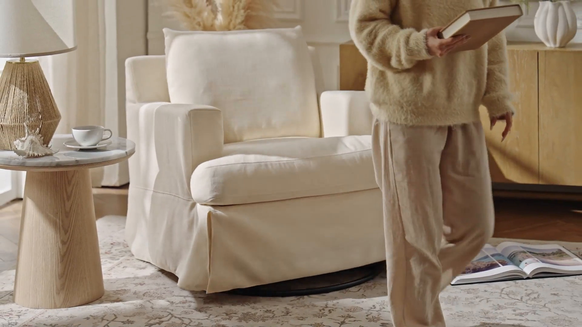 Birch Lane™ Lucie Swivel Armchair & Reviews | Birch Lane
