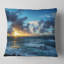 Coussin lombaire en shore de mer coucher de soleil à alghero sous le ciel spectaculaire-1469772434
