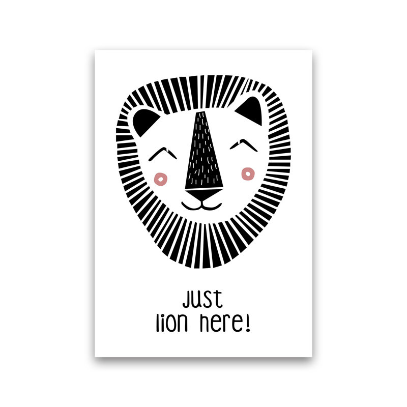Lion by Miniofmine - Print, Unframed, 30cm H x 21cm W x 1cm D