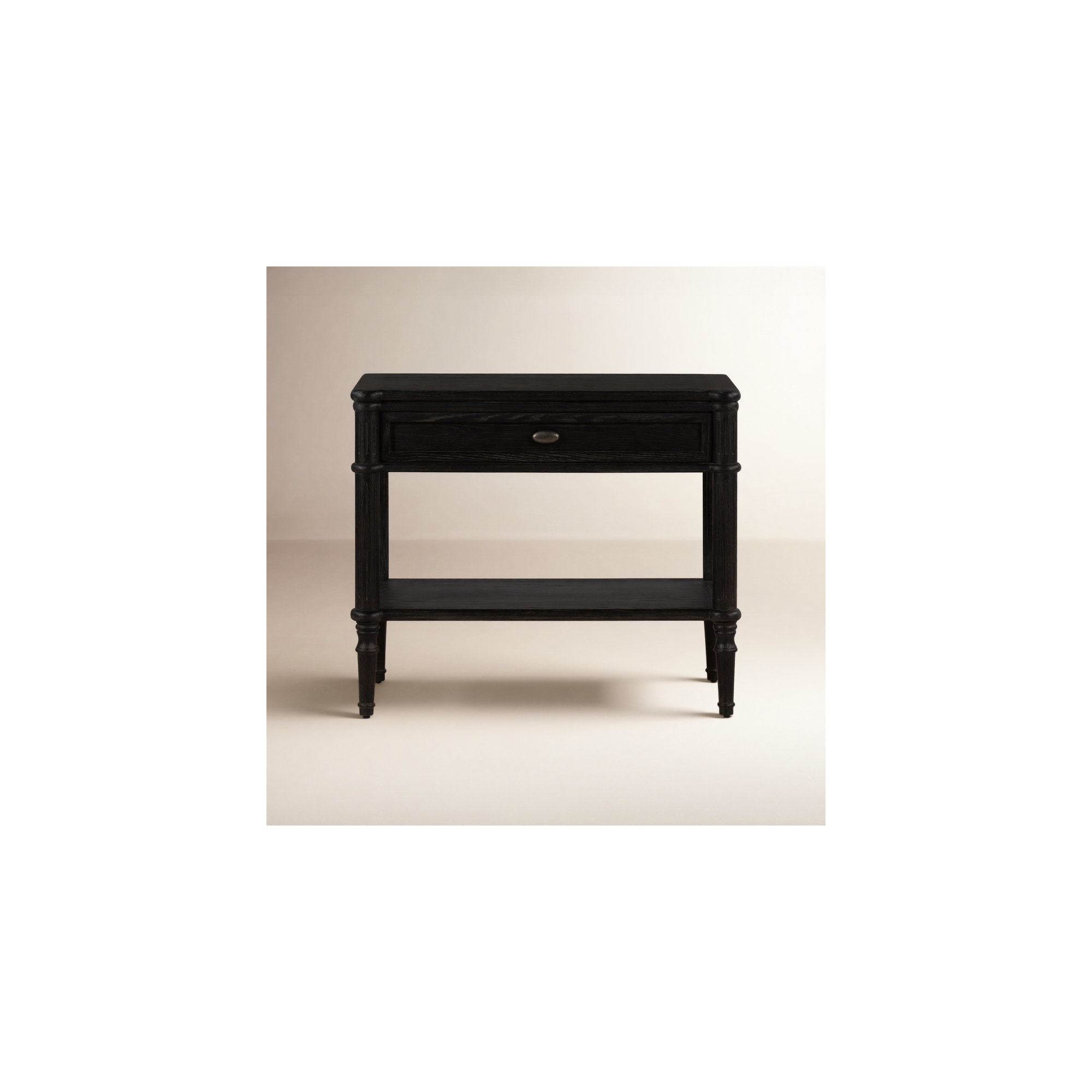 Susie 1 - Drawer Nightstand, Distressed Black