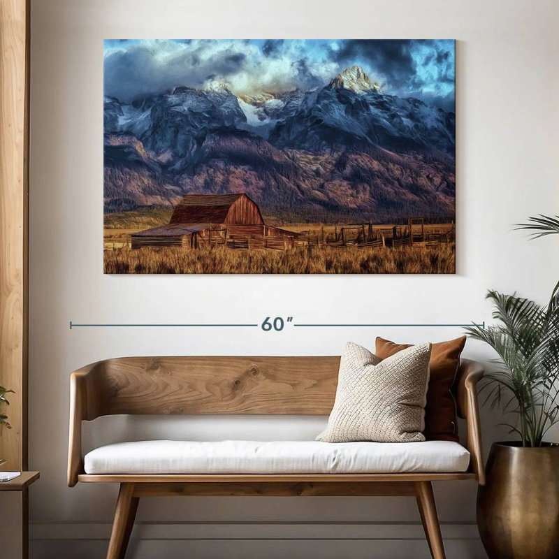 Lilie Mormon Barn en automne, H 34 po x l 51 po