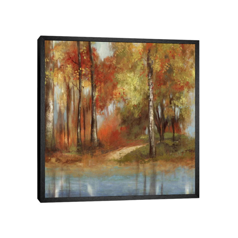 Indian Summer by Allison Pearce - Painting on Canvas, Black Framed Canvas, 66.04 cm H x 66.04 cm W