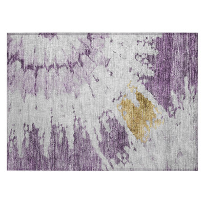 Loreen Washable Abstract Indoor / Outdoor Rug