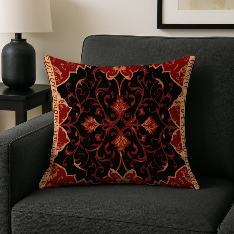 Sacred Trellis Indoor And Outdoor Throw Pillow, Square 20"