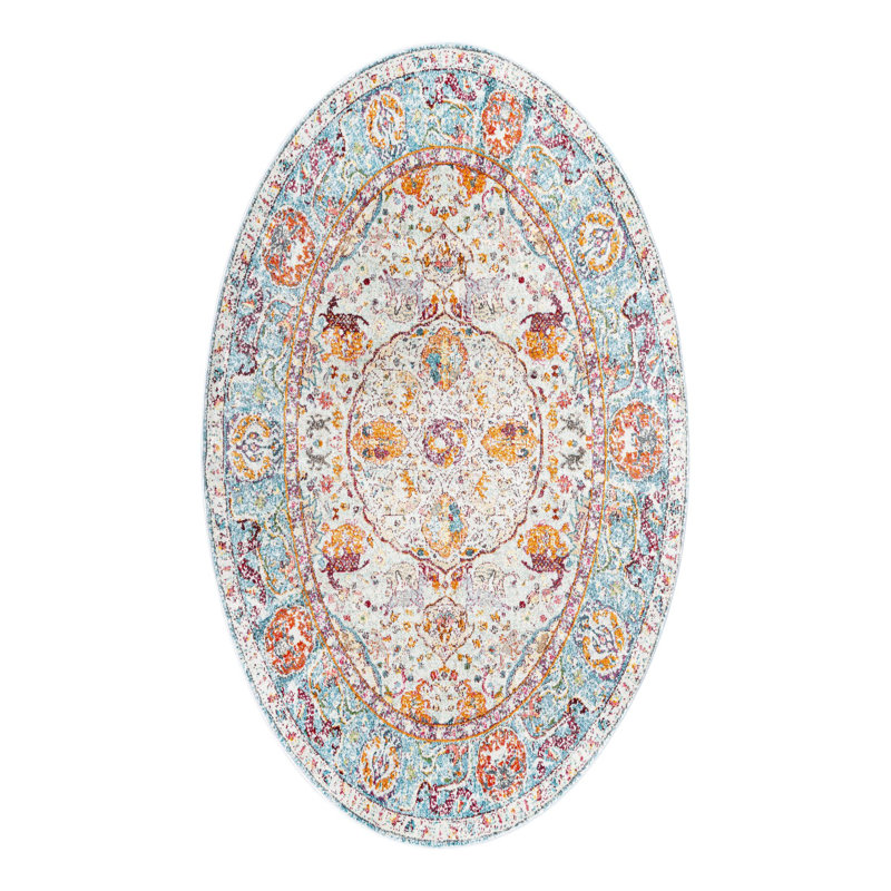 Folmar Oriental Indoor Rug, Oval 3'3" x 5'3"