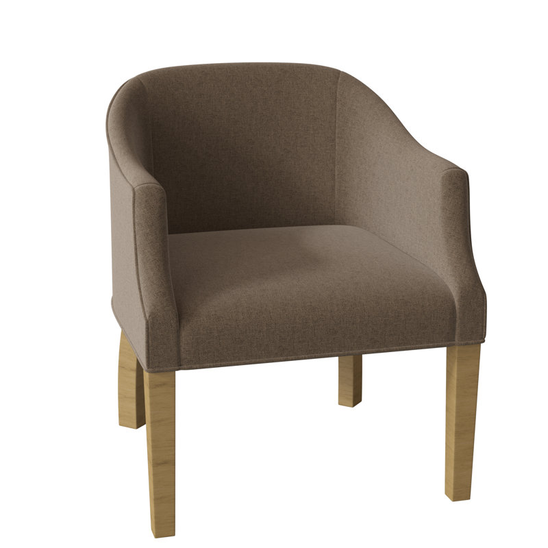 Fauteuil demi-tonneau Aiden, Platine 3160, Noisette