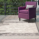 Ray Gray Indoor/Outdoor Area Rug