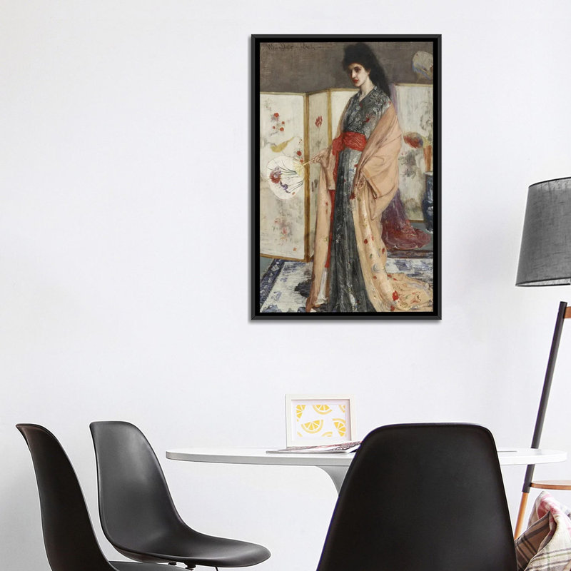 Print, 101.6 cm H x 66.04 cm W x 4.445 cm D, Black