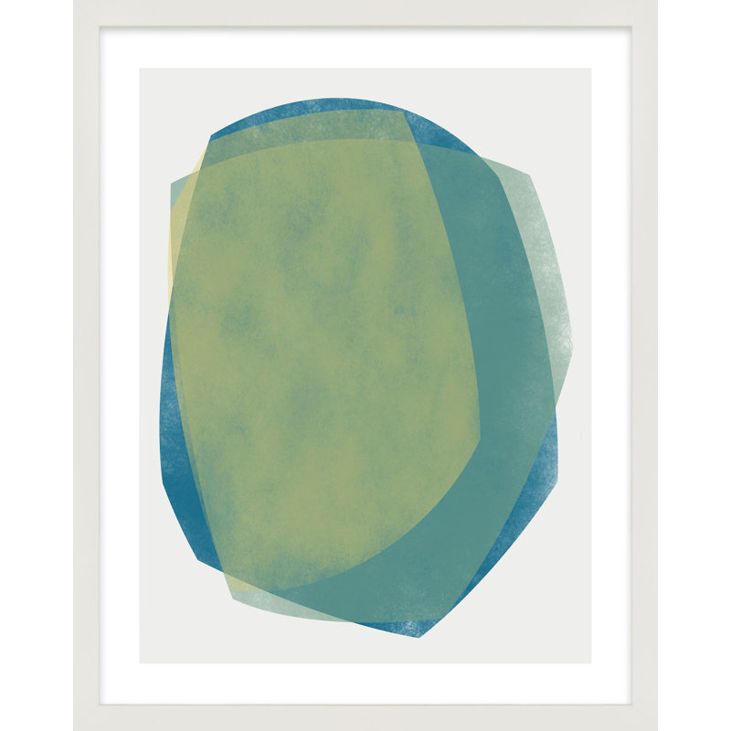 «Didi 5» par Jacques Pilon - peinture encadrée, Blanc, H 25 po x l 20 po
