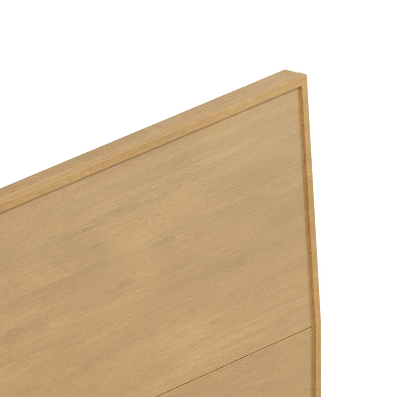Cadre de lit plateforme king size de style moderne du milieu du siècle avec tête de lit ergonomique et sans sommier tapissier