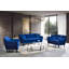 Chaise, velours bleu marine-93533928