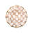 Mocha Check Ceramic Fluted Breakfast Bowl-123795494