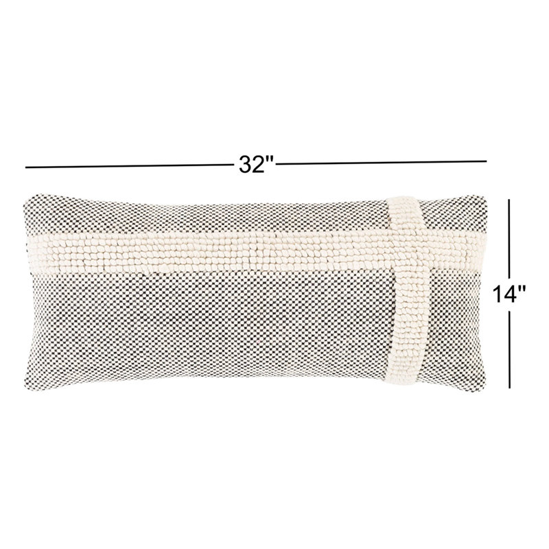Coussin lombaire rectangulaire Sefarina, Polyester / bourre en polyester