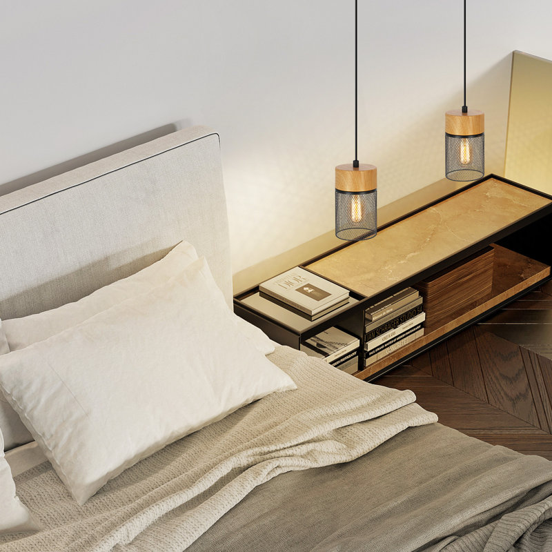 1 - Light Stainless Stee Cylinder Pendant