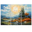 «The Swaying Cypress Pointillism», ensemble d'art mural Van Gogh-1904755602-1904755600-1904755601