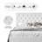 Full Size Height-Adjustable Headboard Button Tufted Faux Vegan Leather Upholstered Platform Bed Frame, No Box Spring Needed-159421657-238161746