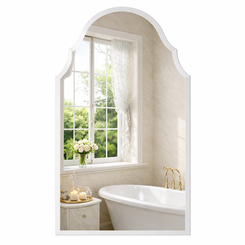 Miroir mural biseauté sans cadre, 40 po x 24 po