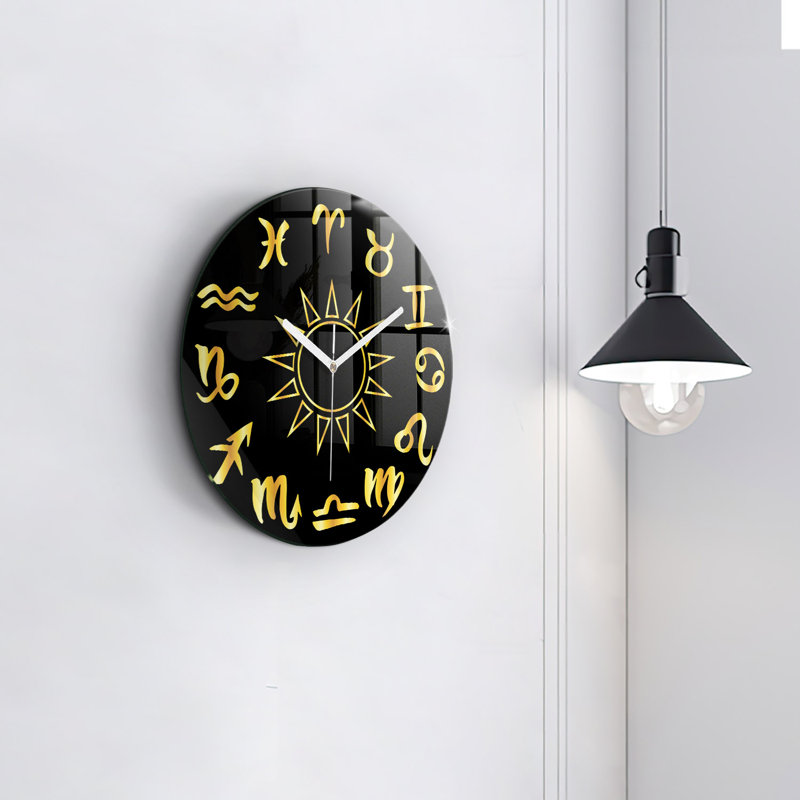 Glass Wall Clock