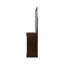 Commode et miroir larges Nim avec garniture moulée, 6 tiroirs, brun foncé-117056028