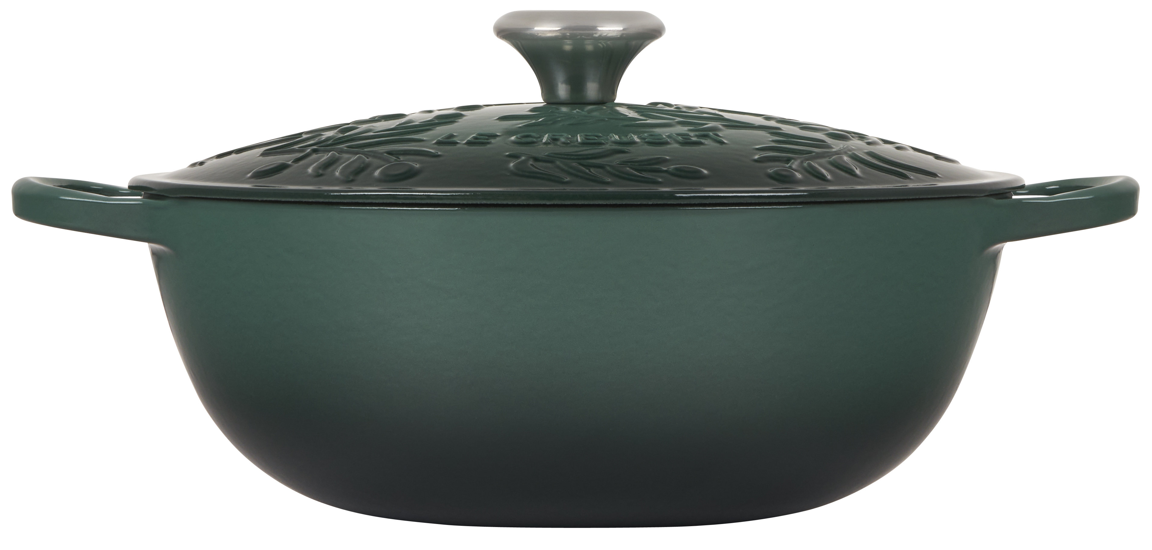 Le Creuset Signature Enameled Cast Iron Olive Branch Collection 5.25 Qt ...