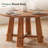 39.4" Solid Wood Round Dining Table for 2-4