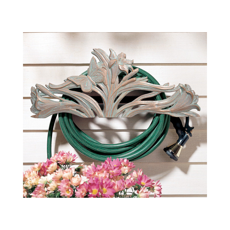 Butterfly Hose Holder, Copper Verdigris