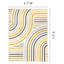 Fresno Cream Blue Yellow Curved Lines Area Rug-102211057