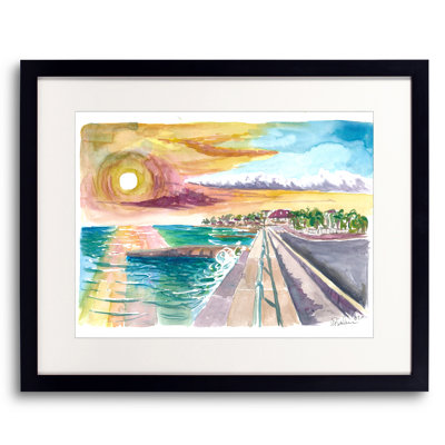 Astonishing Caribbean Sunset In Cockburn Town Grand Turk Print by Martina Bleichner