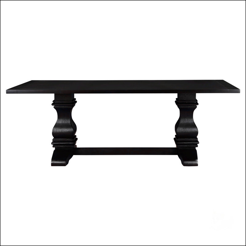 Table à manger rectangulaire à double piédestal