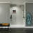 Bella CORE Arctic Mist Tub and Shower Surround with Gray Trim up to 48Dx48Wx48Dx96H