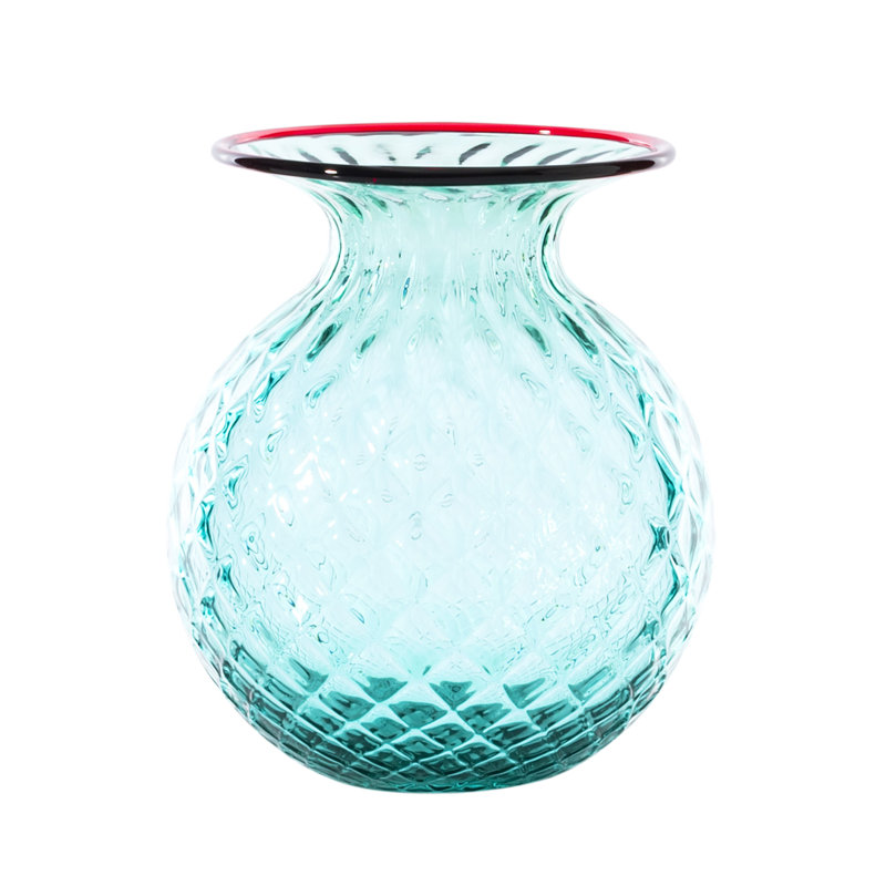 Venini Balloton Fiori, 5.12" H x 4.33" W x 4.33" D, Mint Green