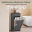 Armoire de salle de bain pour salle de bain avec panier et tiroir, armoire à vêtements inclinable avec doublure amovible, pour salle de bain ou chambre à coucher, gris-1603561176