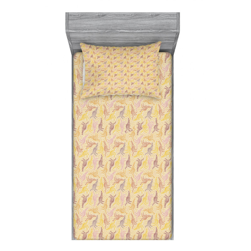 Ensemble de draps en microfibre Kangaroo, Ensemble de draps pour lit simple avec drap-housse