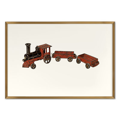 Toy Train Print by Grand Archives