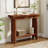 40" Solid Wood Narrow Console Table With Storage