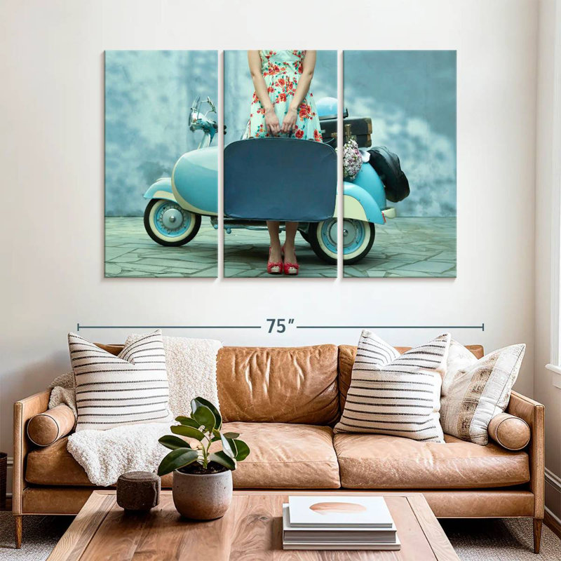 Senne Vintage Girl Traveller, H 28 po x l 45 po