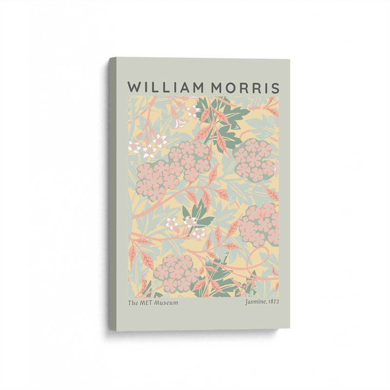 «Soft Soft Jasmine» par William Morris, reproduction, Toile tendue, H 48 po x l 32 po x P 1,25 po