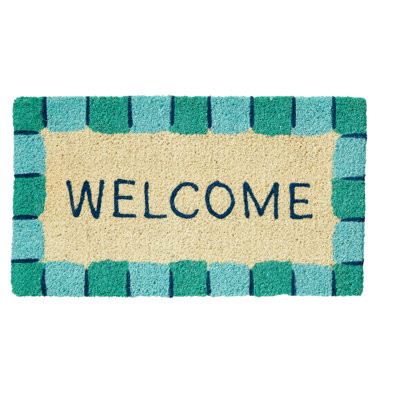 Make A Splash Welcome Coir Door Mat