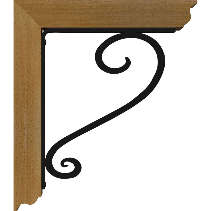 Support de fer simple Edwards, H 16 po x P 13 1/2 po, Cèdre rouge de l'Ouest l 4 po x T 4 po (sciage br