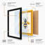 Geometric Bee Minimalist - Framed Print-1393485404-1393485402
