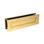 Traditional Satin Brass Letter Plate